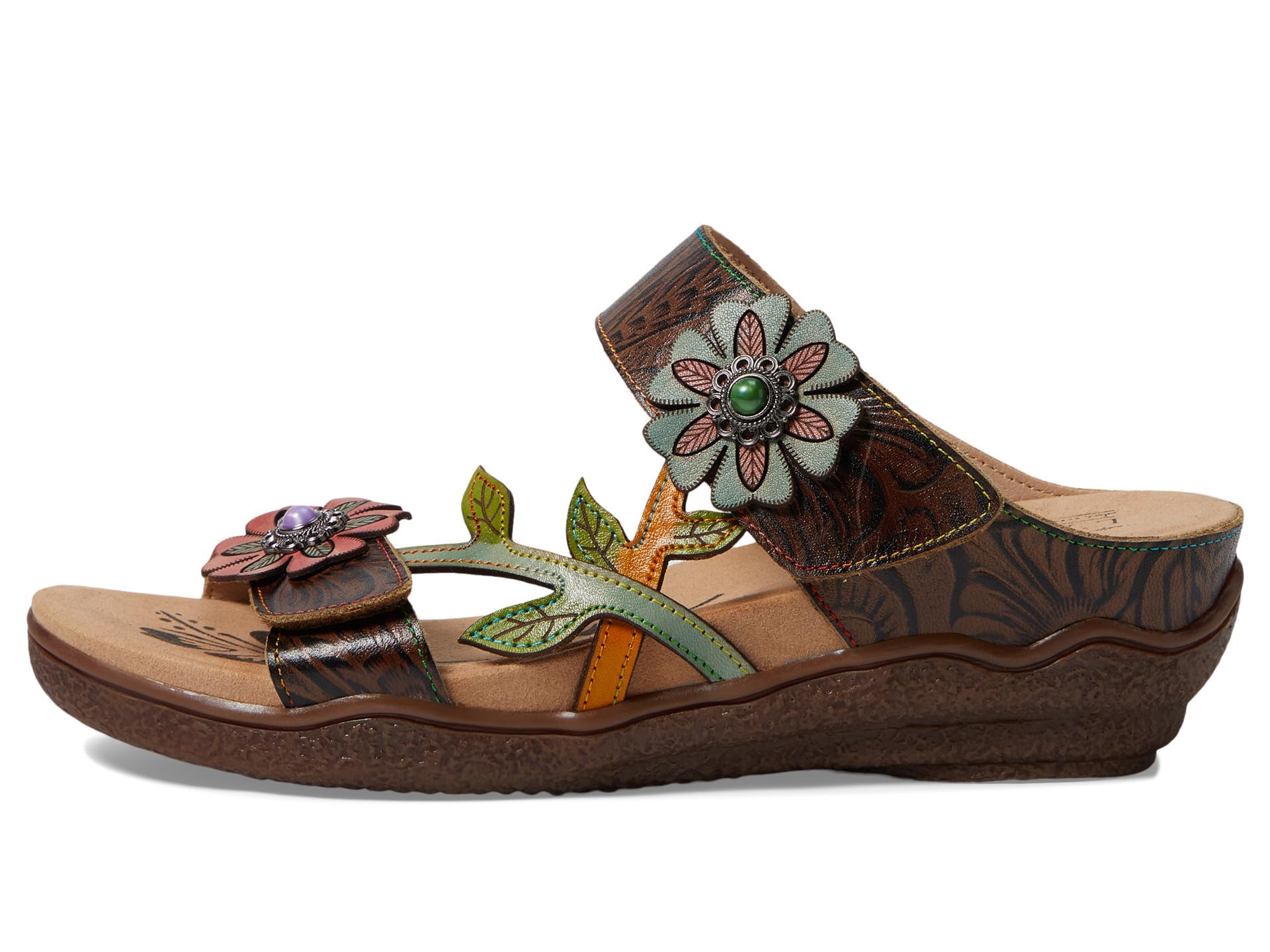 Spring Step L'Artiste Women's Aymee Comfort Slide Sandals - Breathable Orthopedic Footbed for Summer, Beach & Casual Wear