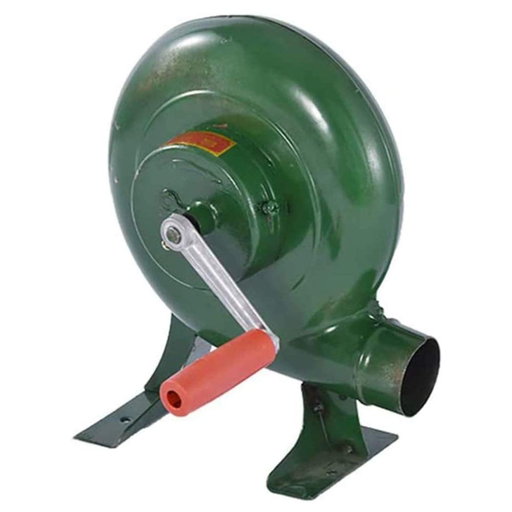YUANP Manual Hand Crank BBQ Blower Fan - 300W Portable Forge Blower for Grill, Coal & Charcoal Lighter - Perfect for Outdoor Cooking, Camping & Backyard BBQs