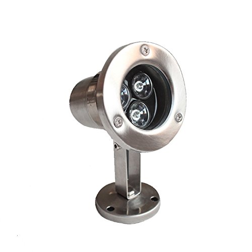 3W LED Spot Light Fixture - Waterproof IP68 Outdoor Underwater Flood Lamp for Garden, Pool, Pathway, and Landscape Lighting