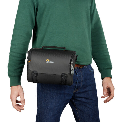 Lowepro Adventura SH 160 III DSLR Camera Shoulder Bag - Compact & Lightweight for Photographers (Black) | Perfect for Travel, Hiking & Everyday Photography