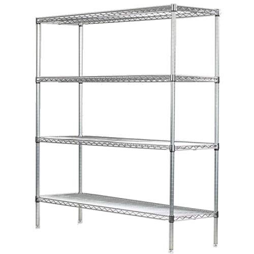 4-Tier Chrome Starter Shelving Unit - 12