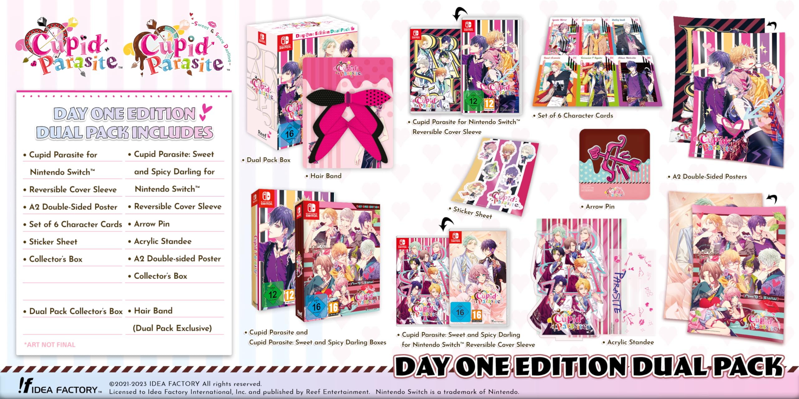 Cupid Parasite: Sweet and Spicy Darling - Day One Edition Dual Pack for Nintendo Switch | Romantic Dating Sim Game | Perfect for Valentine's Day Gifts & Anime Fans