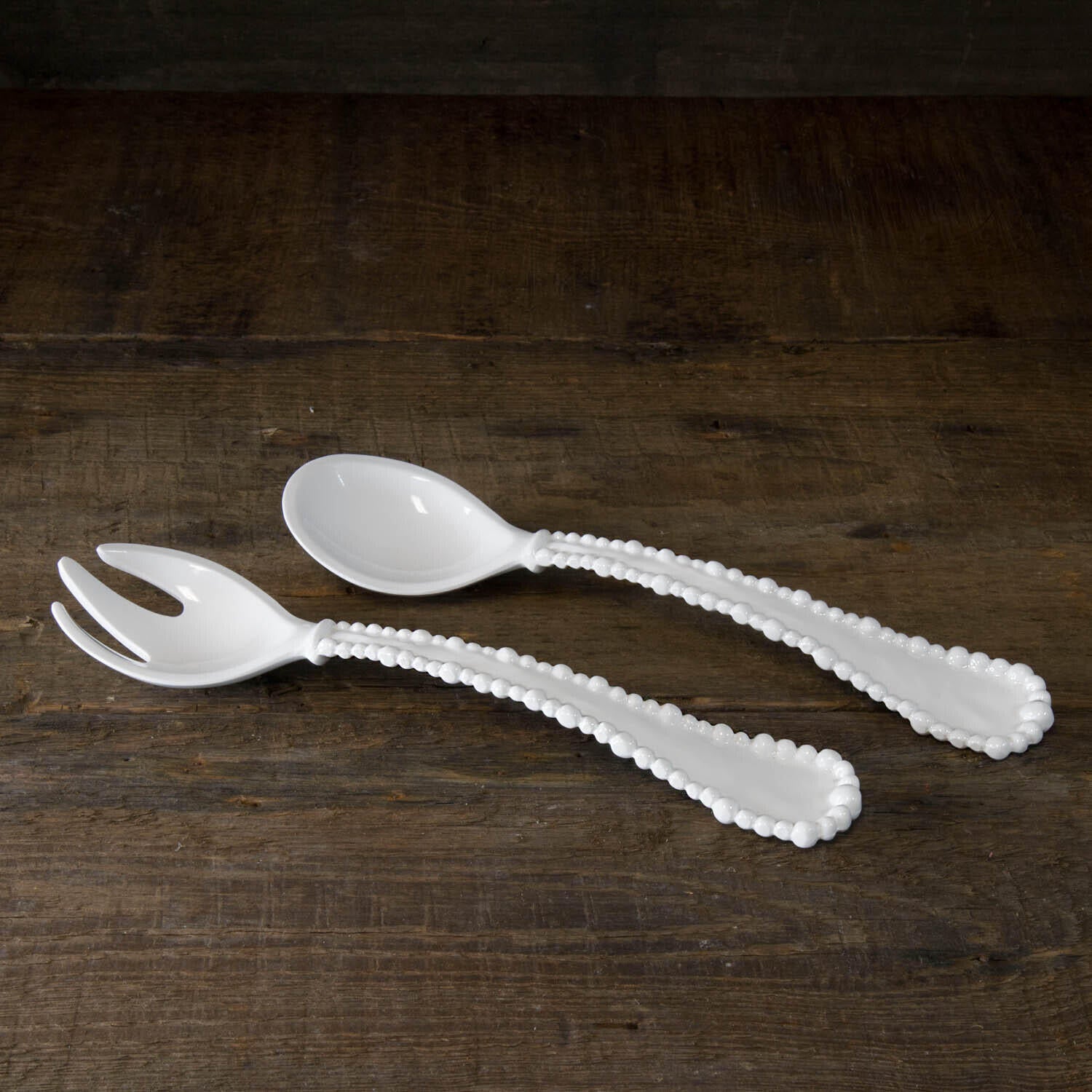 Beatriz Ball VIDA Alegria Salad Servers Set - Elegant Stainless Steel Serving Utensils for Salads, Pasta & Desserts - Perfect for Dinner Parties, BBQs & Entertaining