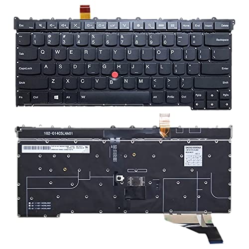 Original Lenovo Thinkpad X1 Carbon 3rd Gen 2015 Backlit Keyboard - US Layout | Perfect for Office Work, Coding & Nighttime Typing