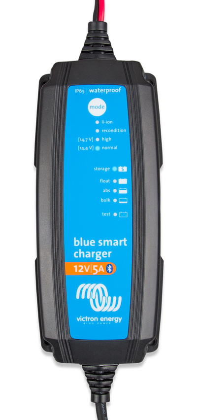 Blue Smart IP65 Waterproof Battery Charger 12V/5A 230V for Marine, RV, and Solar Power Systems - Ideal for Boats, Campers, and Off-Grid Applications (AU/NZ Plug)