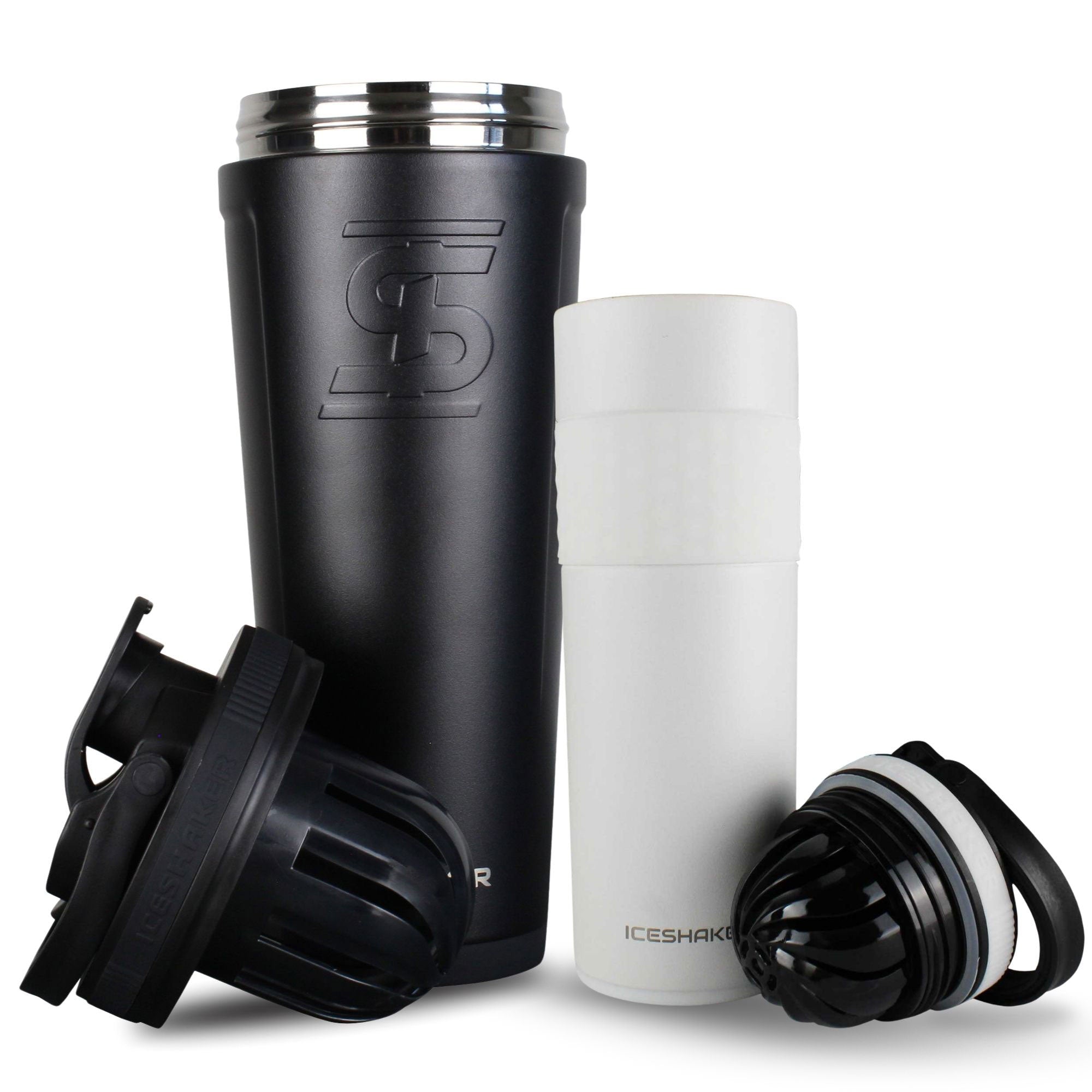 Premium His & Her Protein Shaker Bottle Set - 20oz Leak-Proof Mixing Cups for Gym, Workouts & Post-Training Recovery - BPA-Free Fitness Accessories for Couples