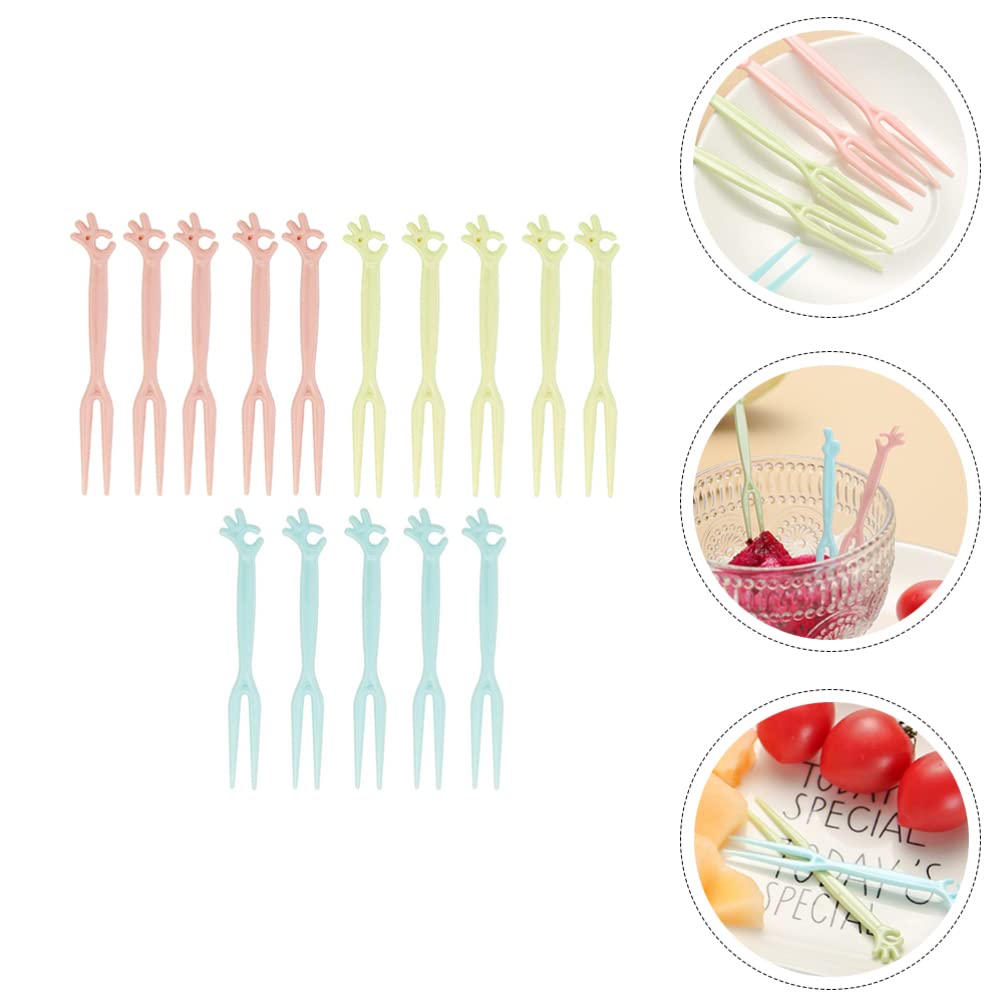 Hemoton 150-Piece Appetizer Forks Set - Disposable PP Plastic Fruit Picks, Cupcake Toppers & Buffet Decorations | Perfect for Parties, Weddings, Desserts & Fruit Platters