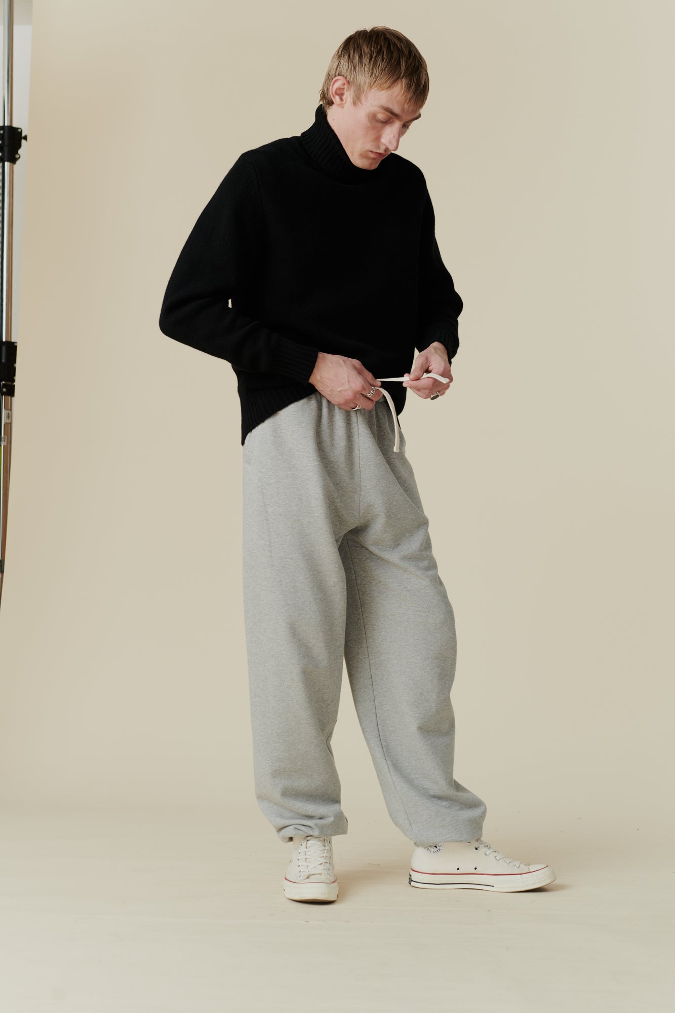 Premium Men's Sweatpants - Soft Grey Marl Joggers for Lounge & Workout | Comfortable Casual Pants for Home, Gym & Outdoor Activities