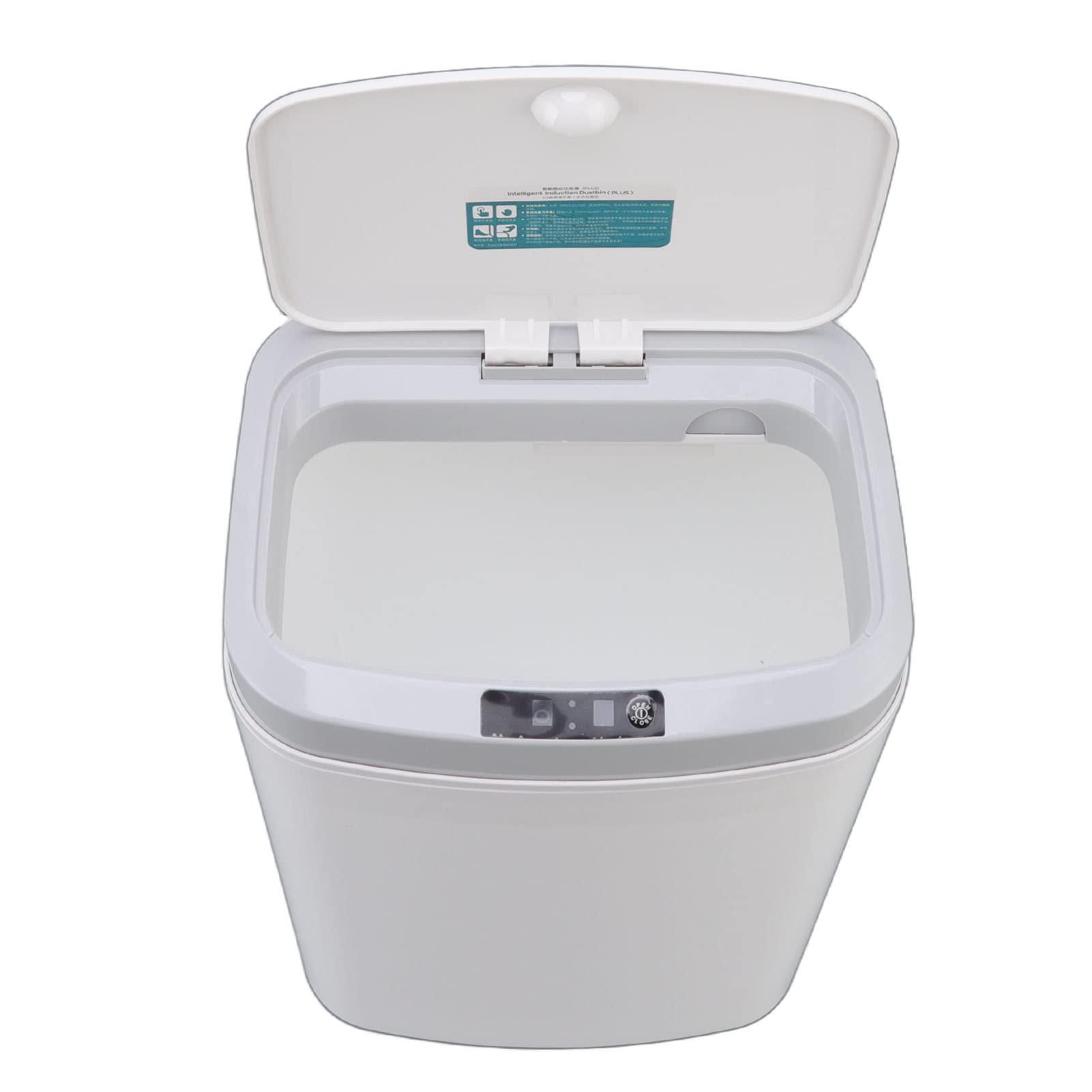 Jeanoko Automatic Smart Trash Can - Energy Efficient, Silent Motion Sensor Bin with Dual Mode for Office, Bedroom & Living Room (White) | Hands-Free Waste Disposal for Home & Workspaces