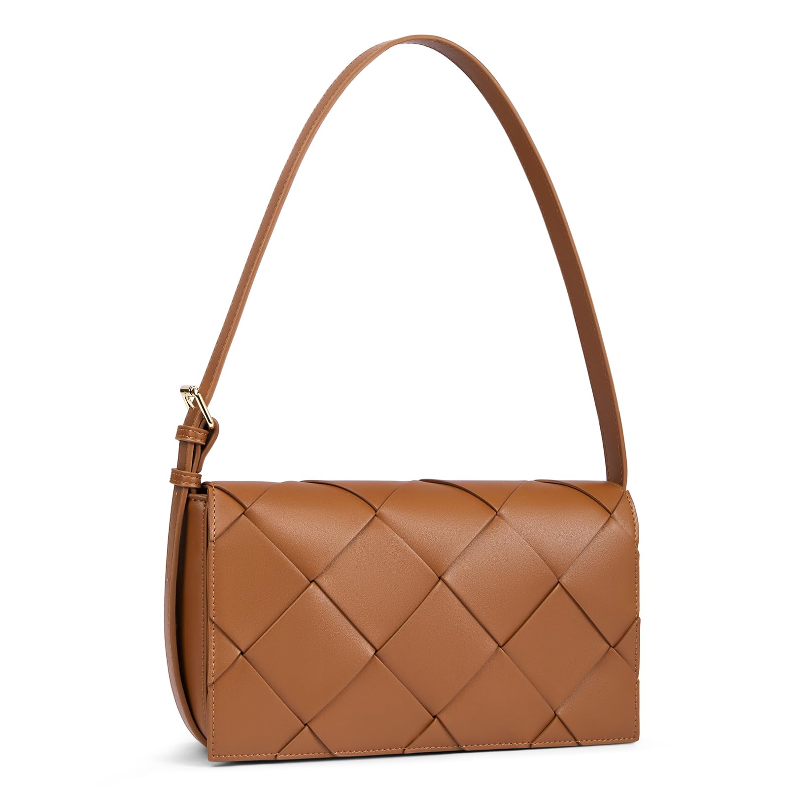 BOSTANTEN Women's Vegan Leather Woven Hobo Bag - Stylish Shoulder & Handheld Purse for Casual Outings, Work & Travel
