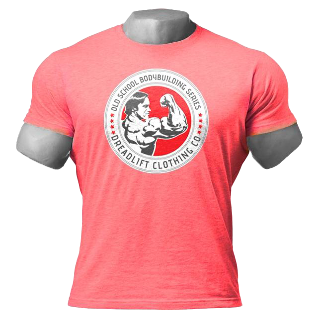 Vintage Dreadlift Oldschool Bodybuilding T-Shirt - Red | Gym Workout & Bodybuilding Apparel for Men