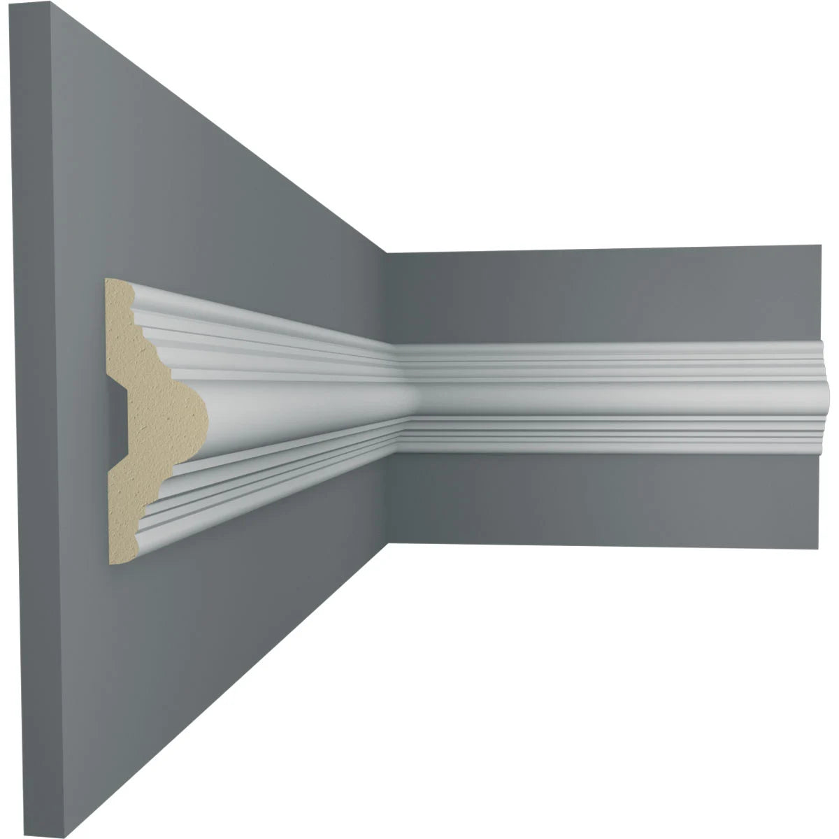 Bedford Panel Moulding Sample - Premium Wood Wall Trim for Home Decor - Perfect for Crown Molding, Wainscoting & DIY Interior Design Projects