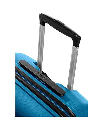 American Tourister Seaport Blue Carry-On Luggage 75 cm (91 L) - Lightweight Spinner Suitcase for Air Travel, Weekend Trips & Business Travel