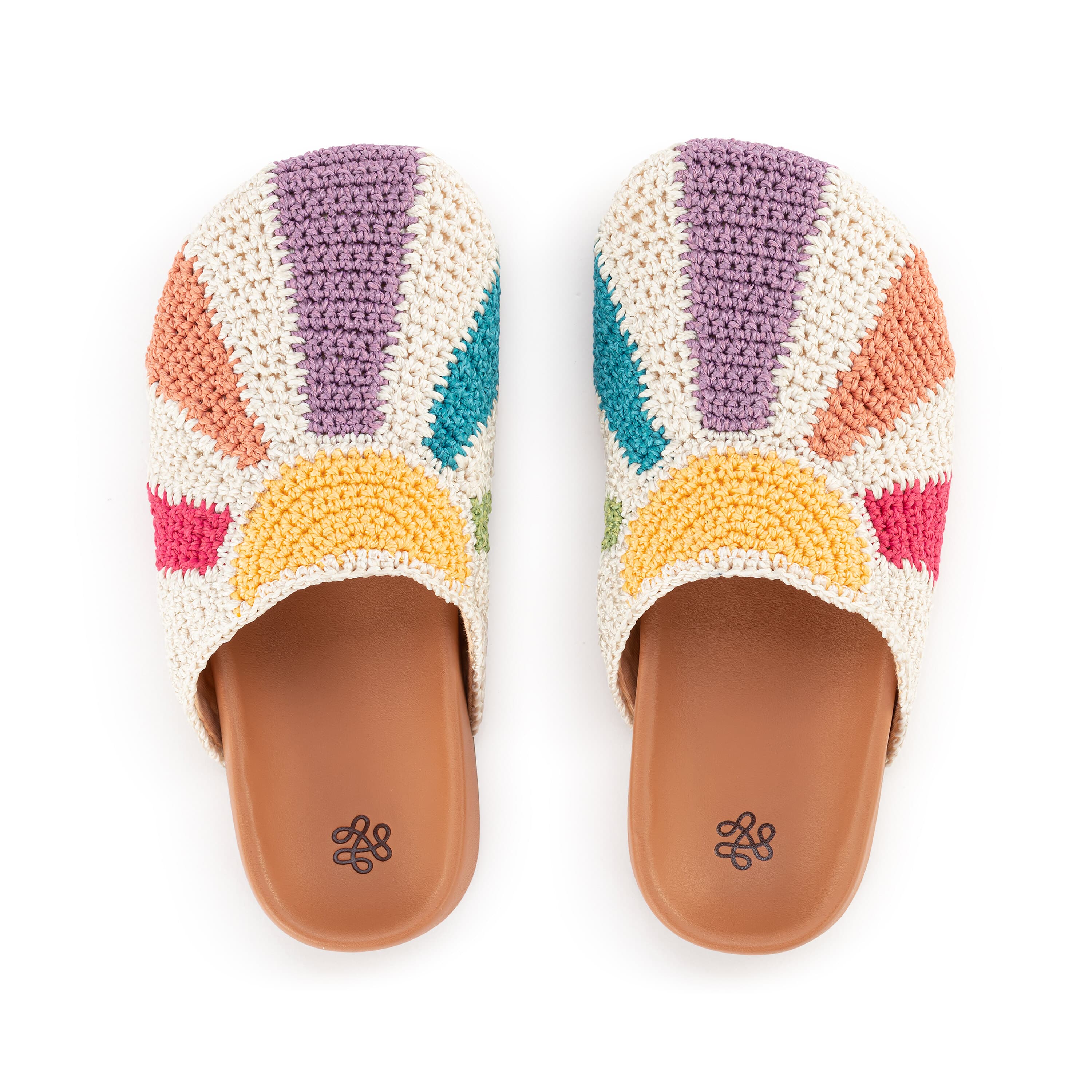 Bolinas Hand Crochet Kids Clogs - Multi Sunbeam Color | Comfortable & Stylish Footwear for Playtime, Beach & Everyday Wear