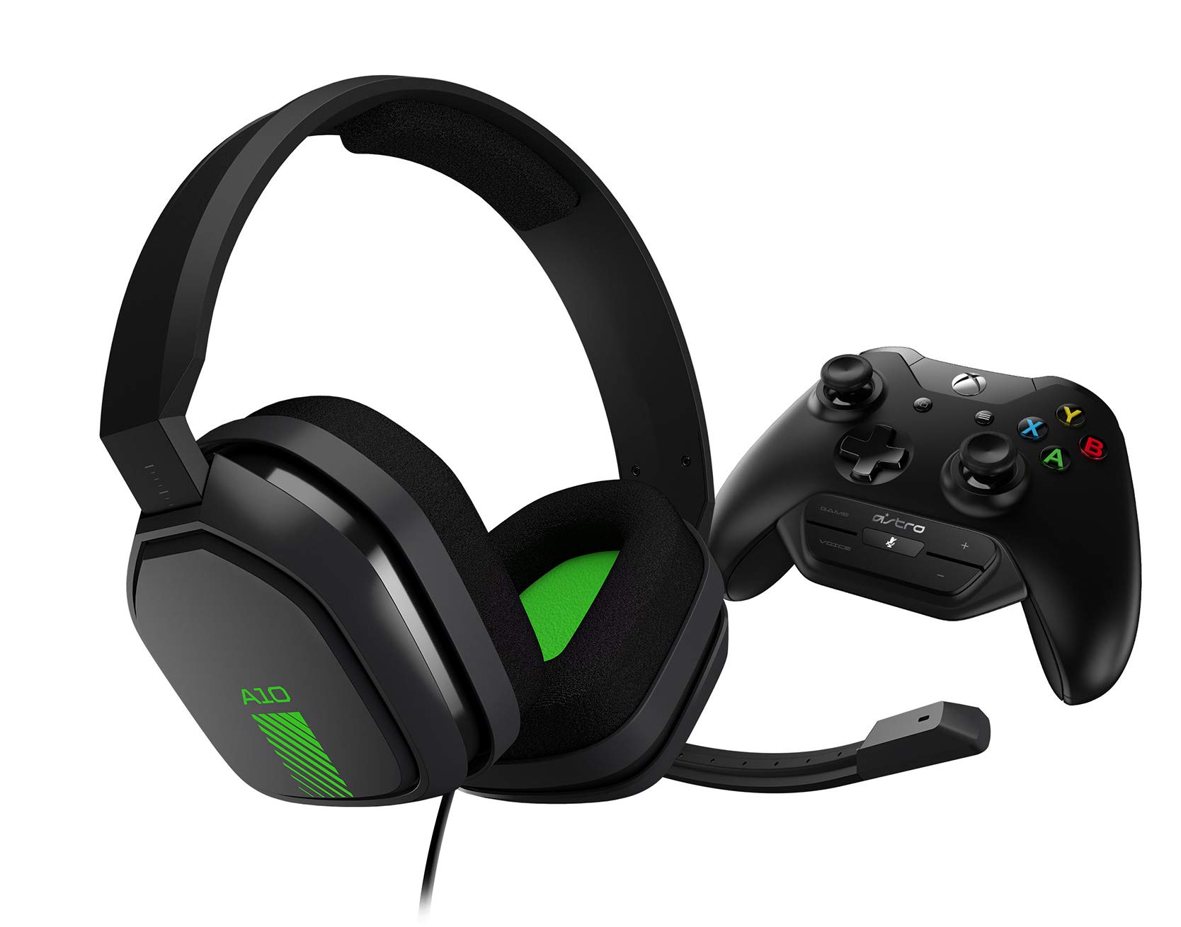 ASTRO Gaming A10 Wired Gaming Headset with MixAmp M60 - Green & Black - Compatible with Xbox One, PS4, PC - Perfect for FPS, Streaming & Competitive Gaming