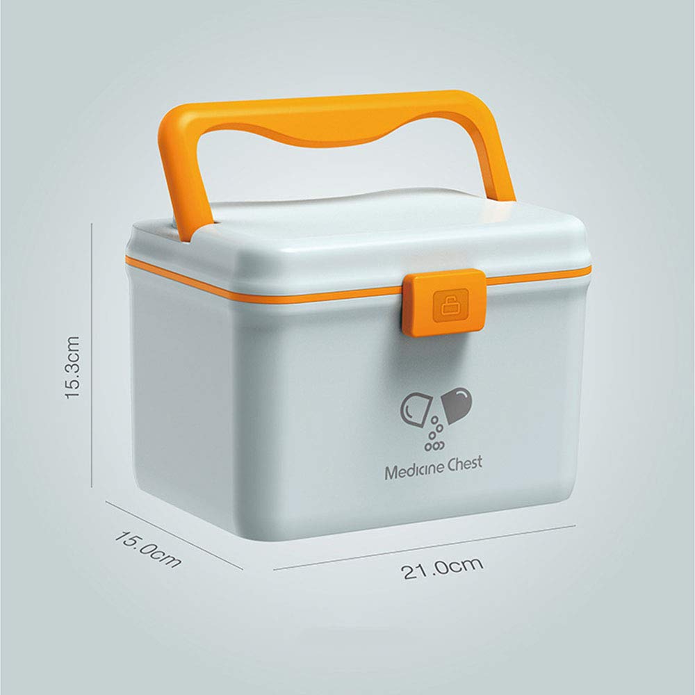Mini Plastic Medicine Storage Box - Portable Home First Aid Kit for Travel & Daily Use