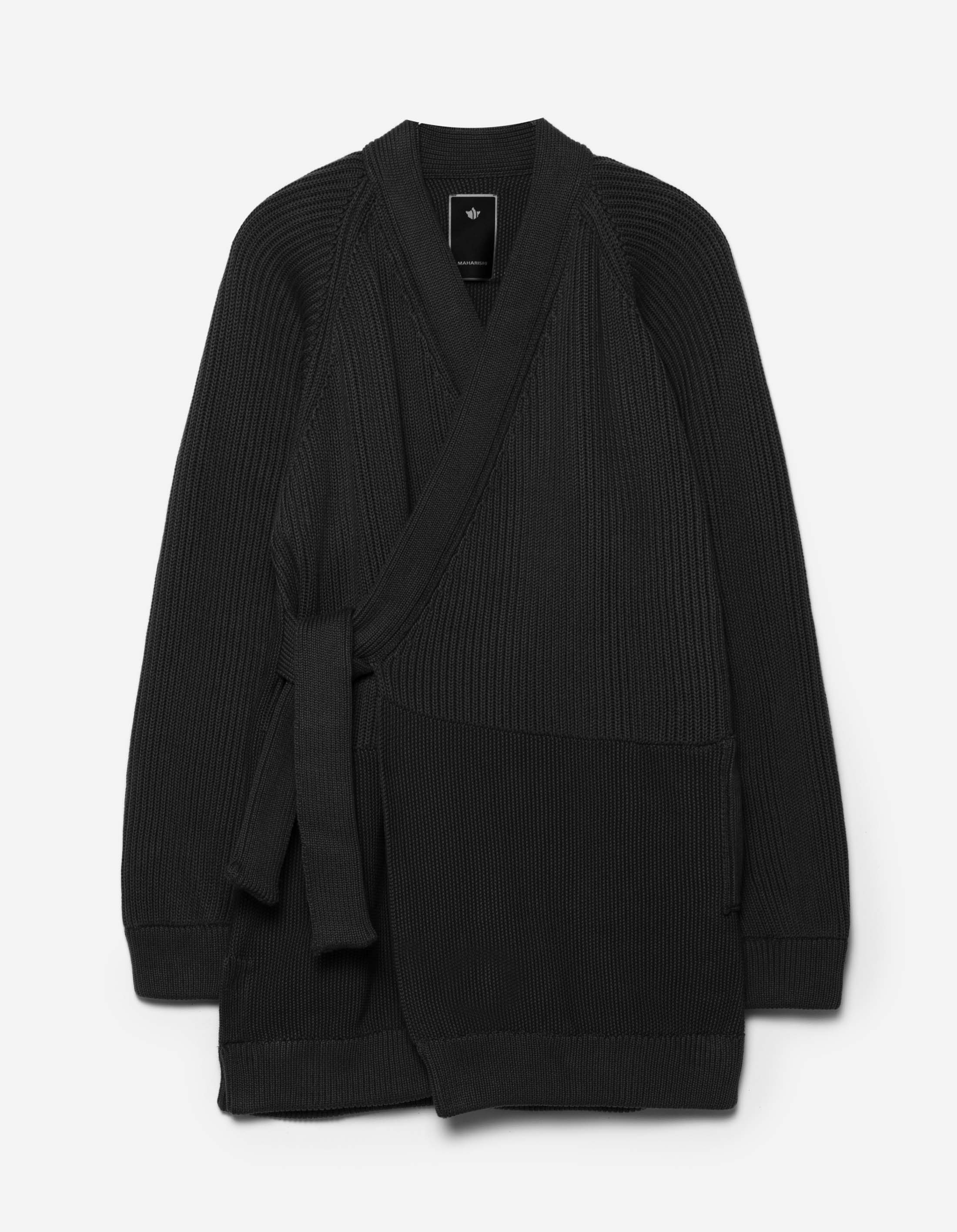 Maharishi 1461 Knitted Kimono Jacket - Black | Streetwear Fashion for Men & Women | Perfect for Casual Outfits, Layering, and Urban Style