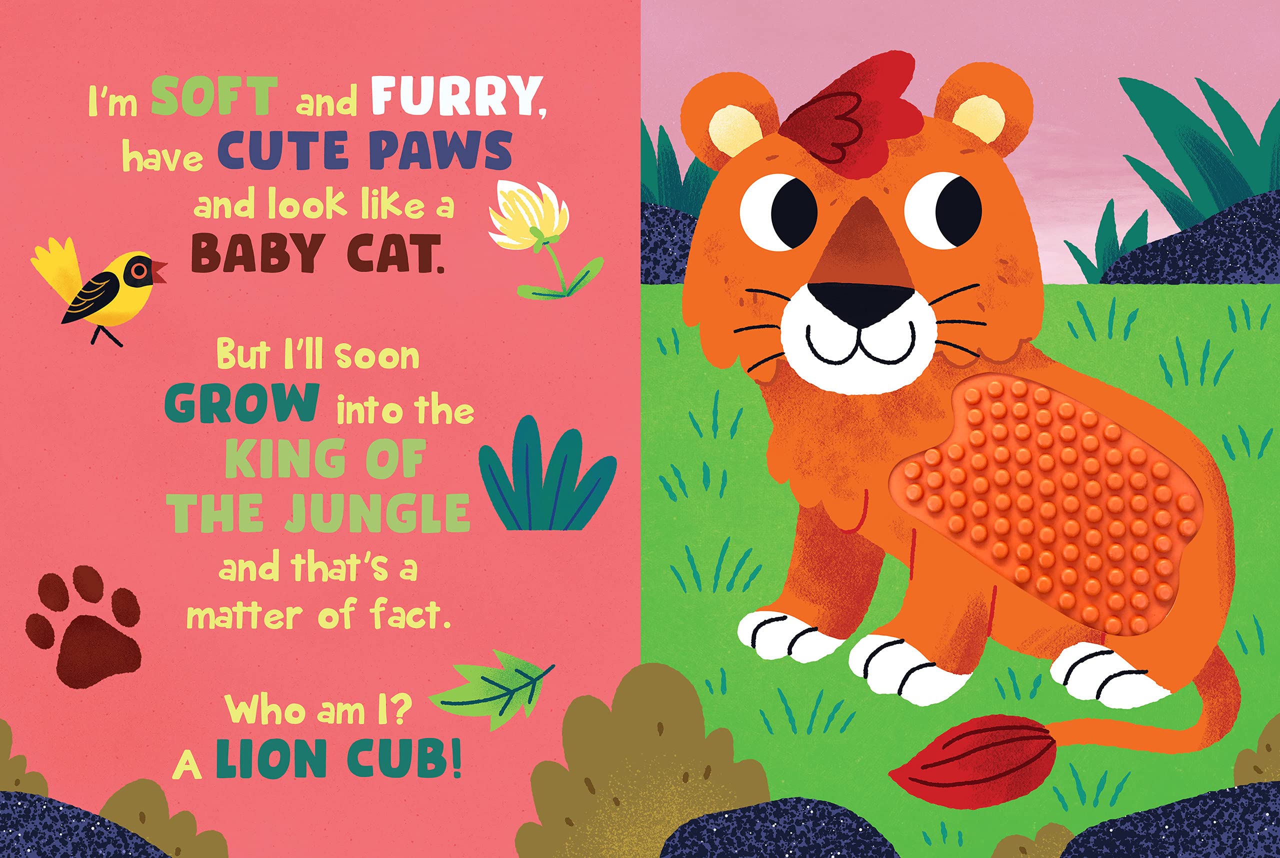 Jungle Adventure - Silicone Touch and Feel Sensory Board Book for Toddlers - Interactive Learning & Early Childhood Development - Perfect for Bedtime Stories & Sensory Play