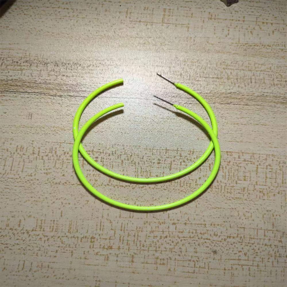 Vintage 70s 80s Retro Exaggerated Hoop Earrings for Women - Summer Beach Party, Bonfire Night, Festival & Costume Accessories