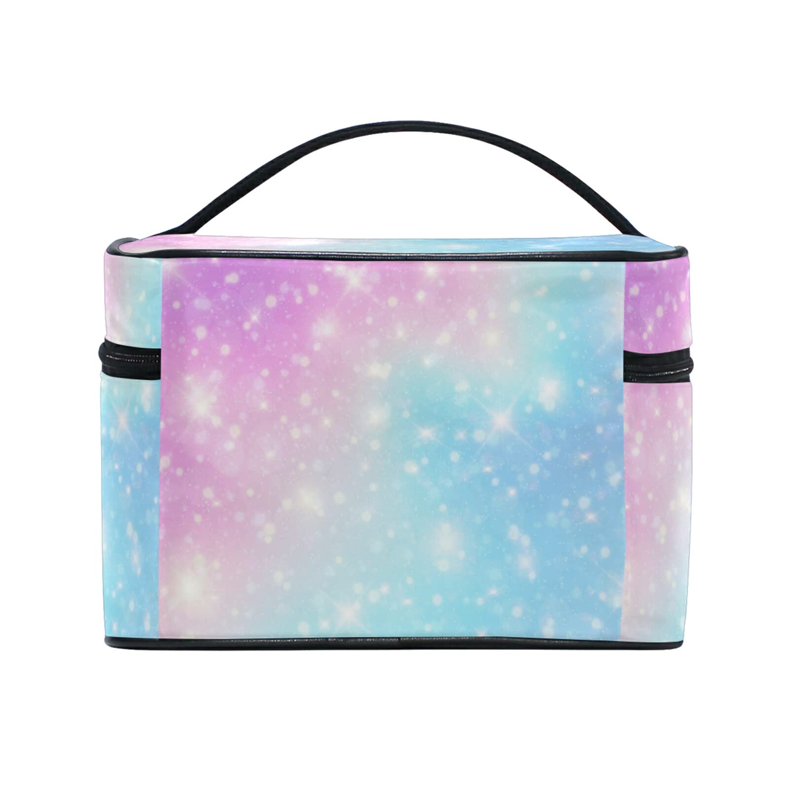 Art Rainbow Star Makeup Bag for Women - Waterproof Cosmetic & Toiletry Travel Case - Perfect for Travel, Gym, and Daily Organizer