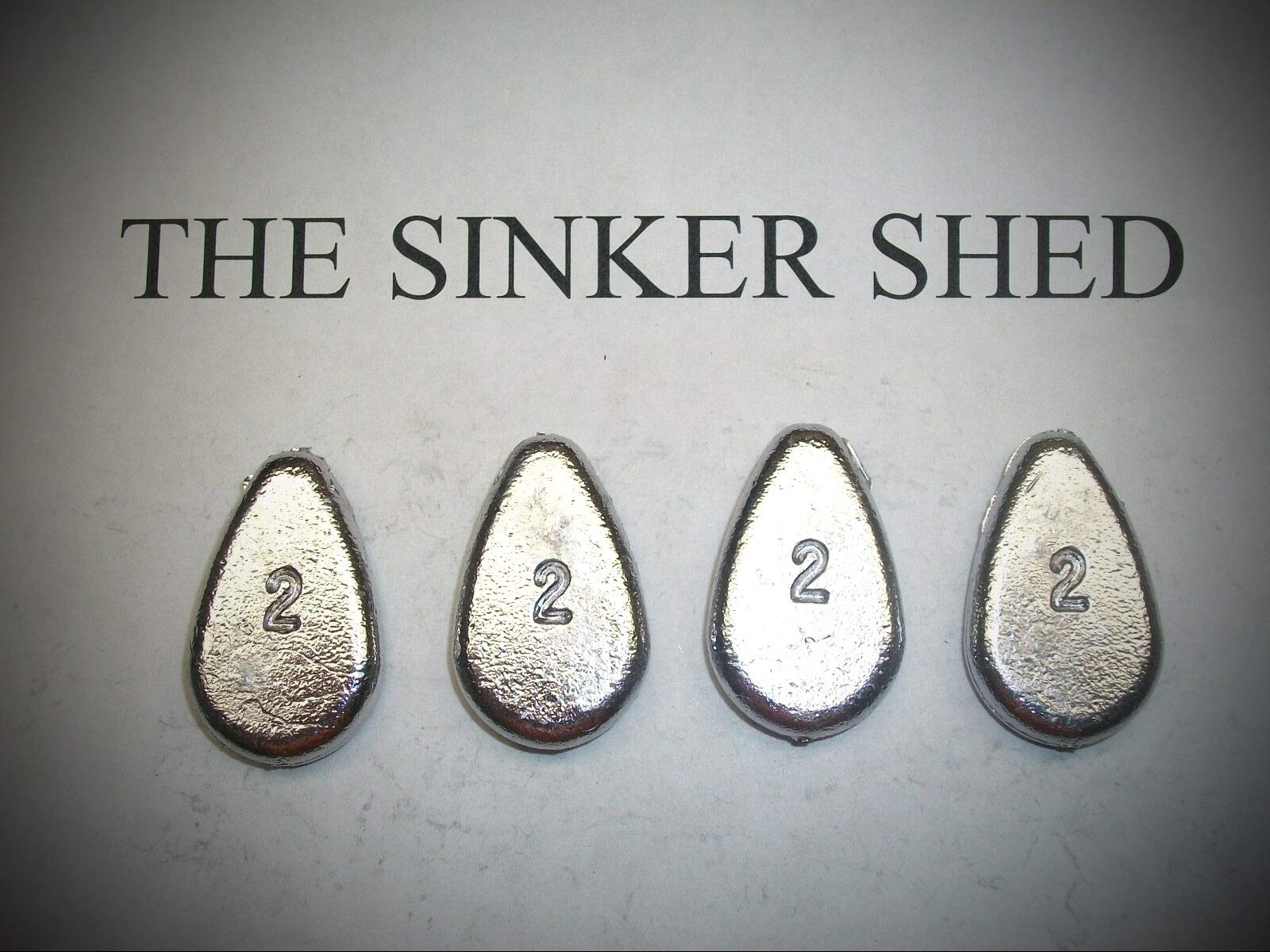 2 Oz No Roll Slip Sinkers - Pack of 12 Fishing Weights for Saltwater & Freshwater - Premium Sinker Gear for Bass, Trout & Catfish Fishing - Ideal for River, Lake & Ocean Angling