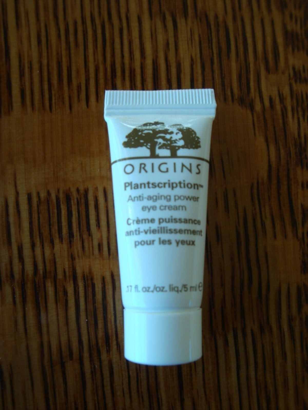 Origins Plantscription Anti-Aging Eye Cream - 0.17 oz Travel Size | Reduce Wrinkles & Dark Circles | Perfect for On-The-Go Skincare & Airplane Travel