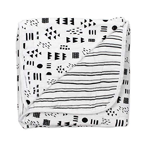 1-Pack Pattern Play/Sketchy StripeHand Quilted Blanket