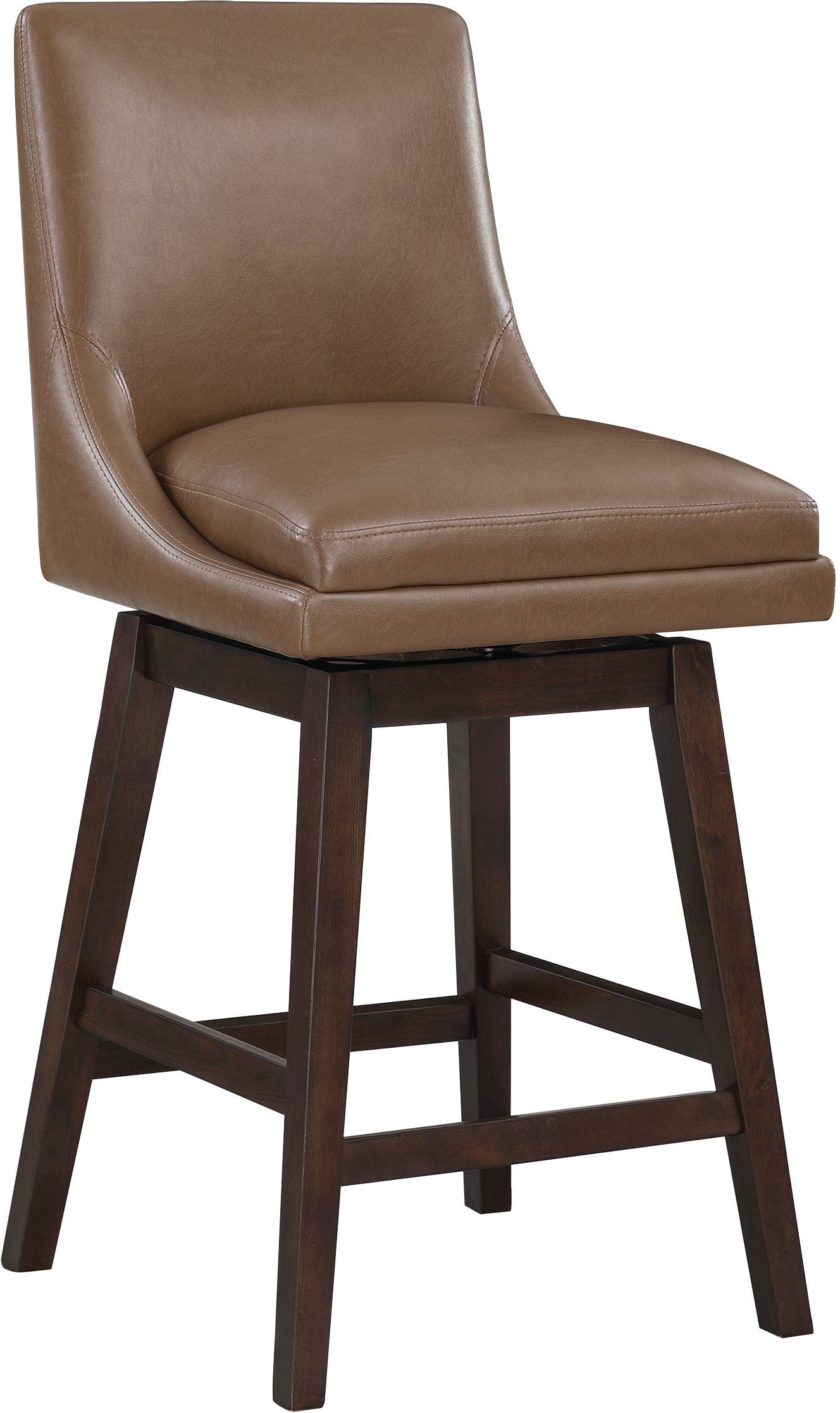 Molasses Faux Leather - Dark Walnut