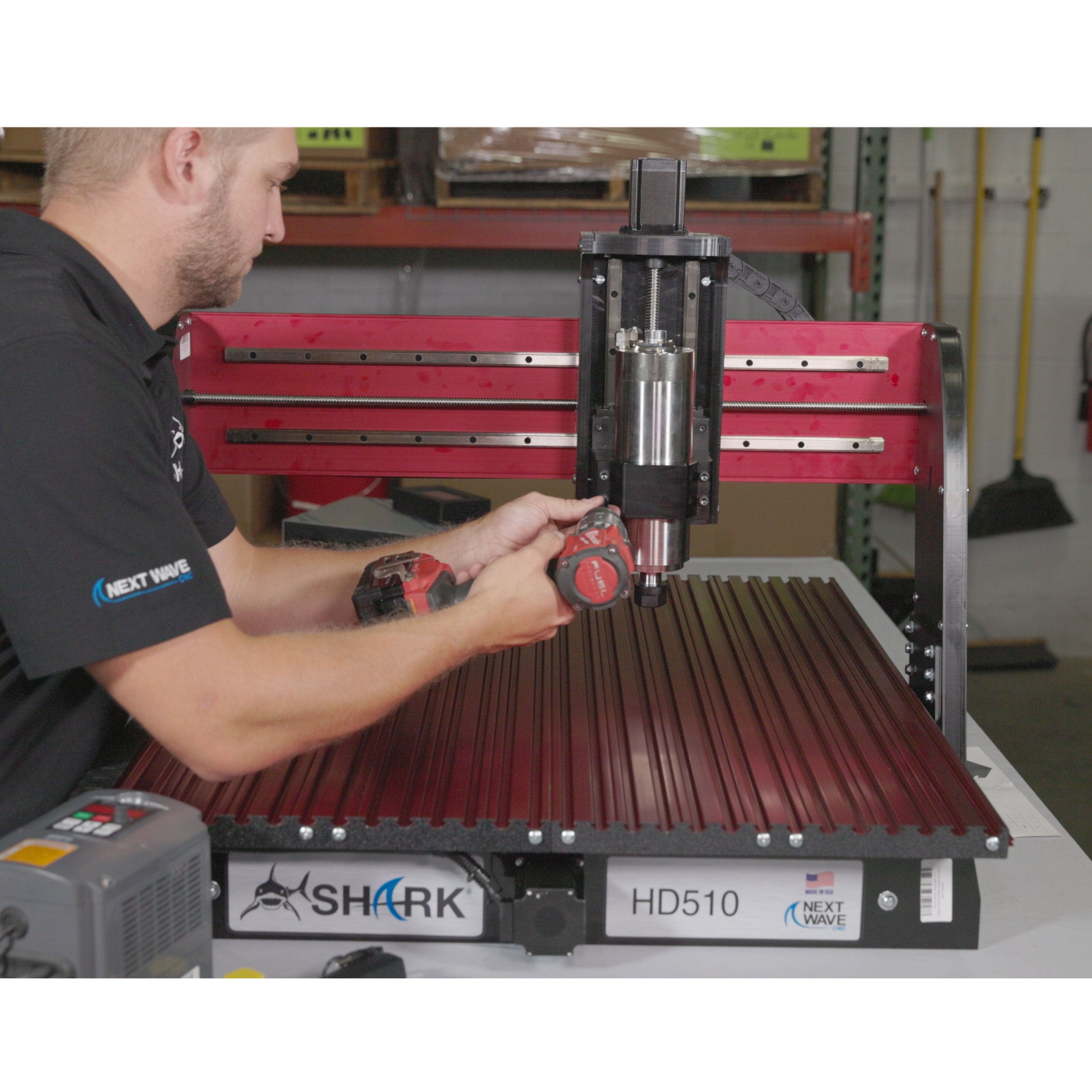 Next Wave 3Hp CNC Spindle Kit for Woodworking & Metal Cutting - High Power Precision Motor for DIY CNC Routers, Engraving Machines | Perfect for Hobbyists & Professional Fabrication Workshops