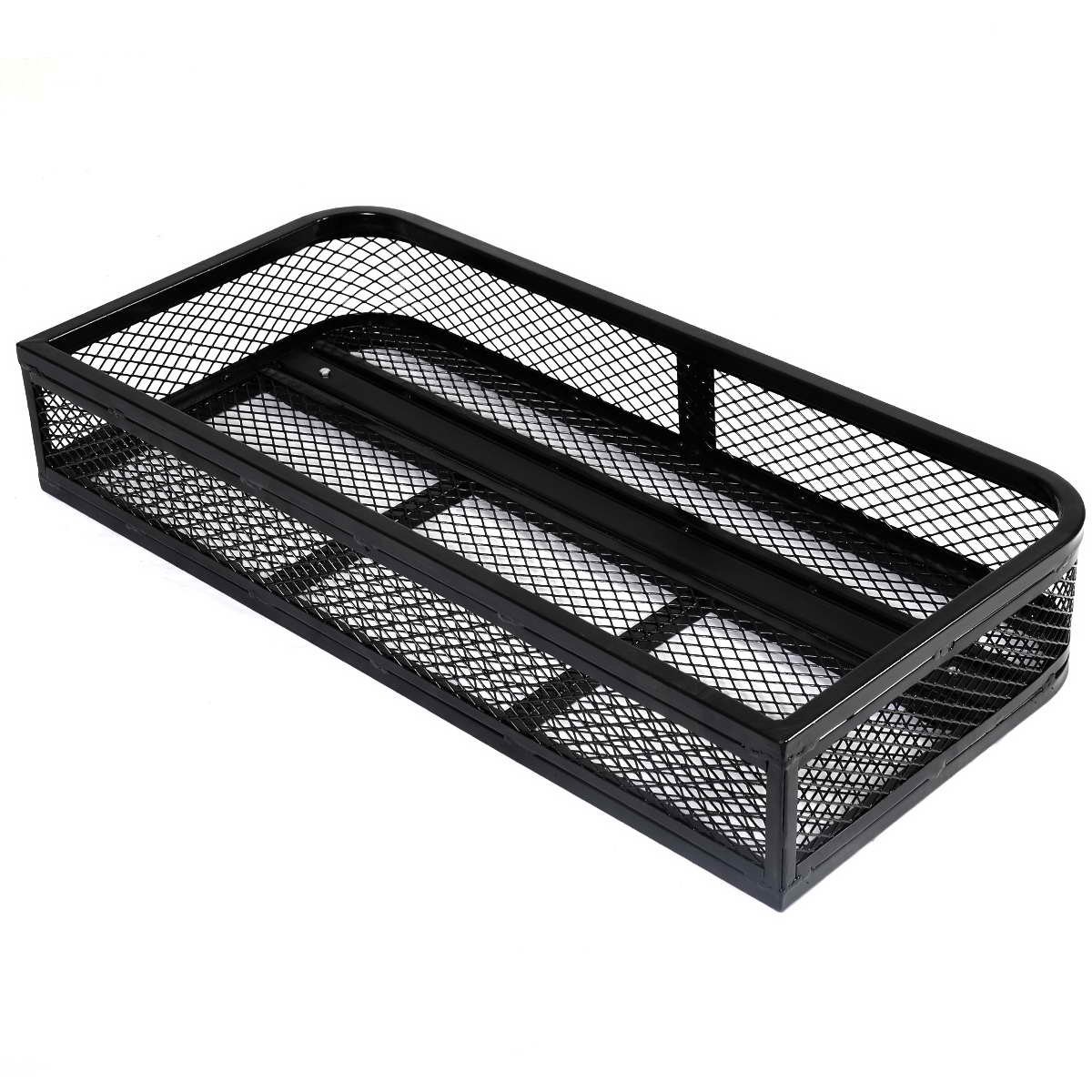 Heavy-Duty Universal ATV/UTV Front & Rear Cargo Rack - Steel Mesh Storage Basket with Detachable Design | Perfect for Hunting, Camping & Off-Road Adventures