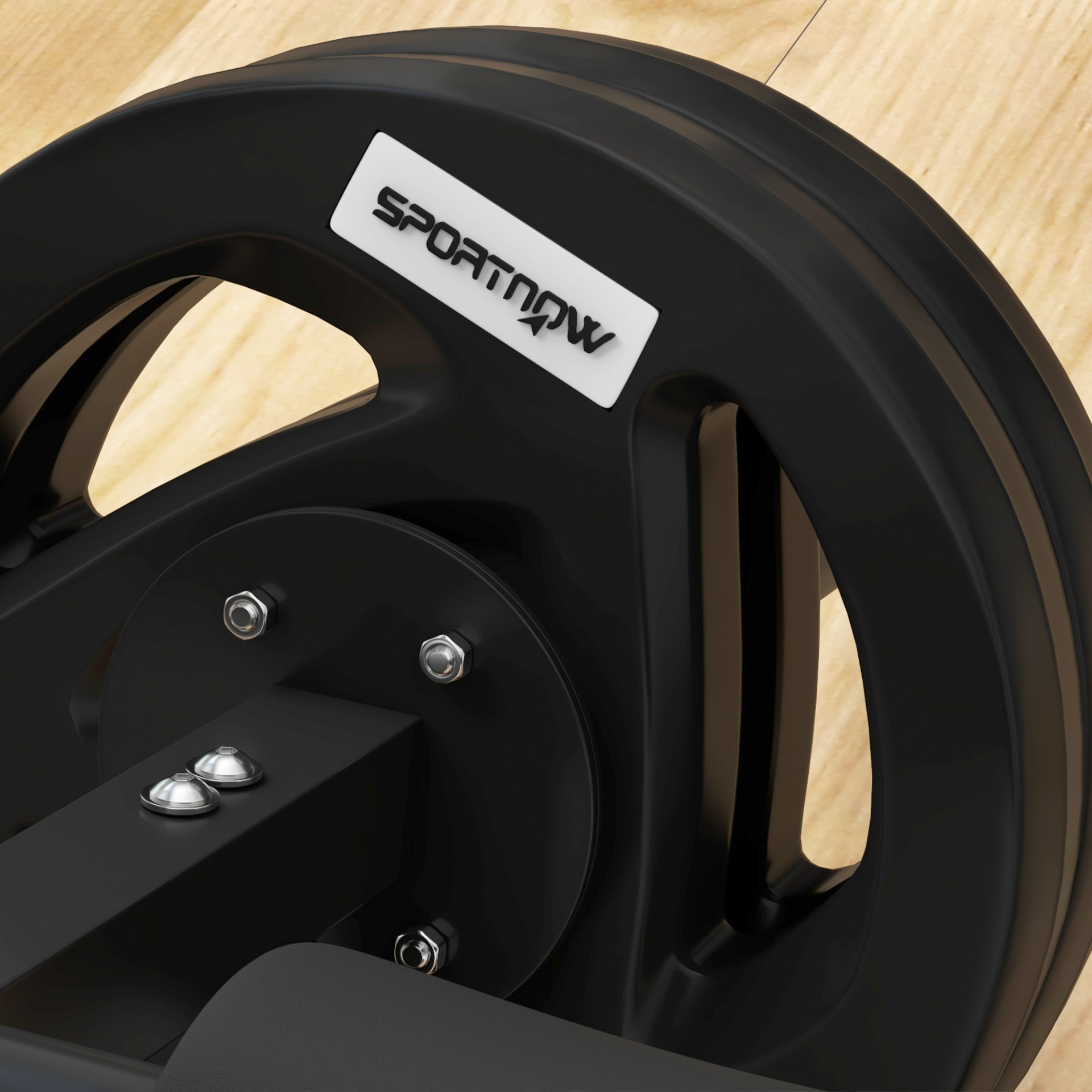 SPORTNOW Tib Bar with 2 x 5kg Olympic Weight Plates - Tibialis Anterior Trainer for Calf Raises, Shin Splints & Knee Pain Relief - Home & Gym Strength Training Equipment for Athletes & Fitness Enthusiasts - Perfect for Leg Day, CrossFit & Rehabilitation Workouts
