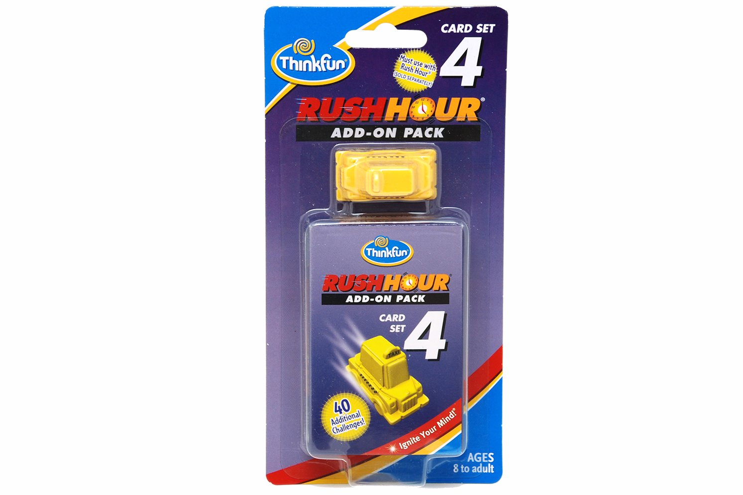Thinkfun Rush Hour 4 - Fun Brain Teaser Puzzle Game for Kids & Adults | Perfect for Family Game Night, Travel & Classroom Learning