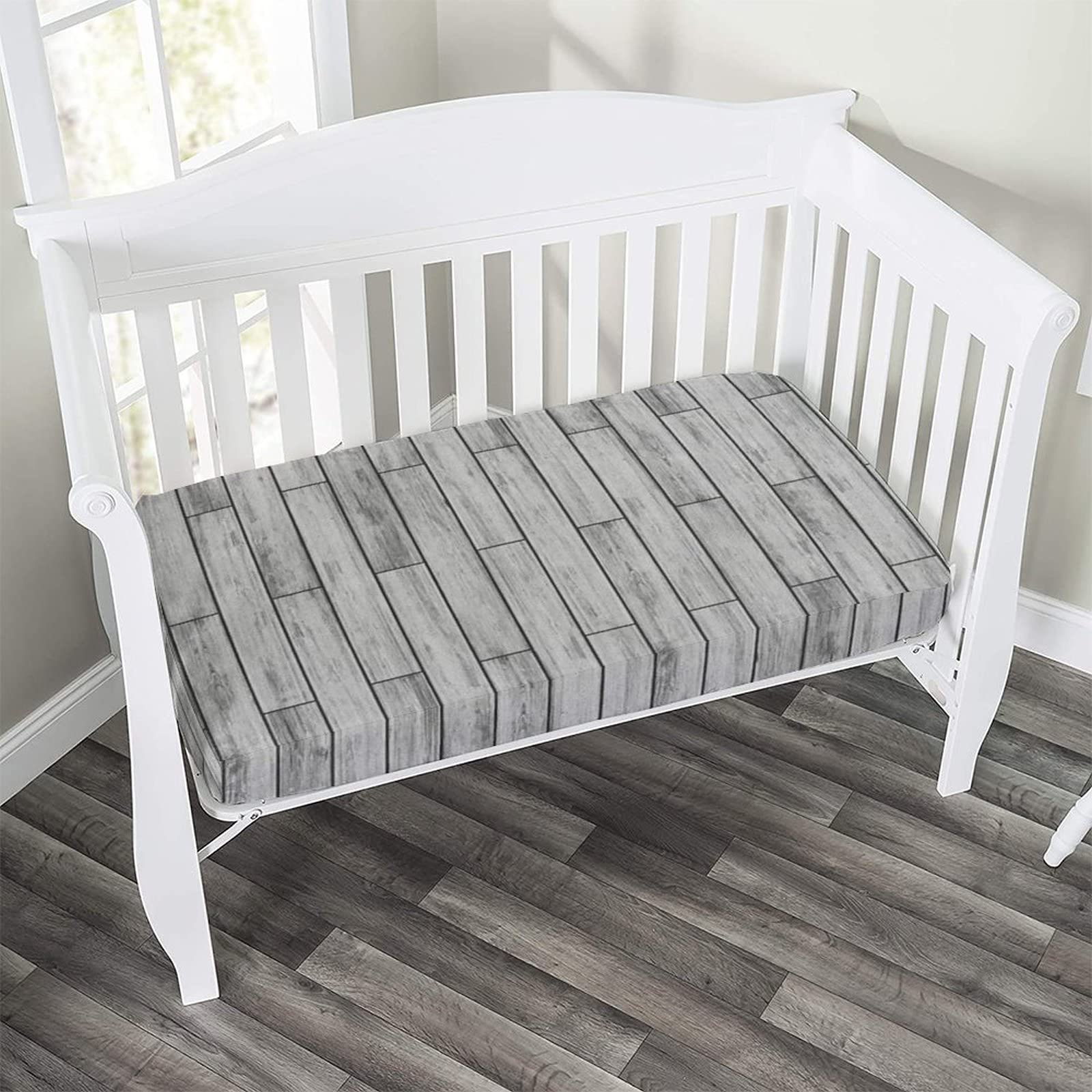 MIPSEC Taupe Grey Microfiber Crib Sheet - 28
