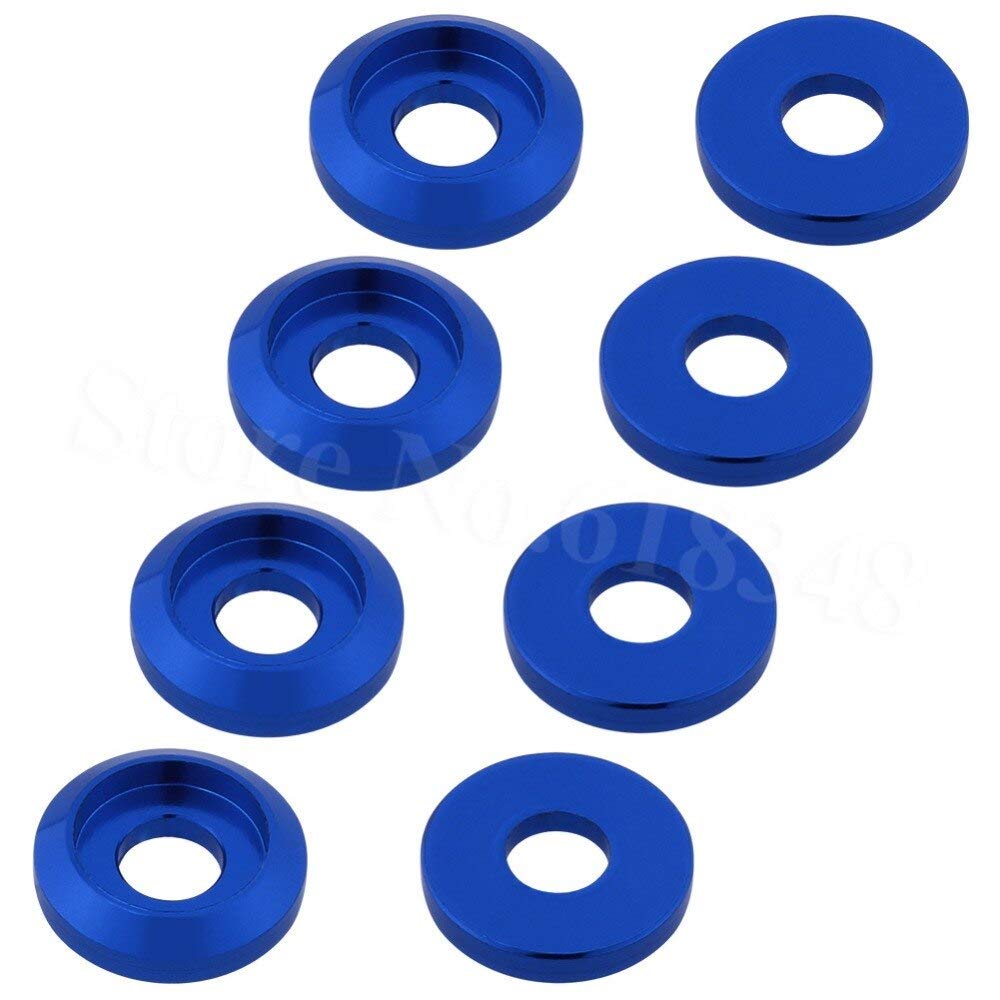 8pcs Anodized Aluminum M3 Screws for RC Cars & Drones - Orange