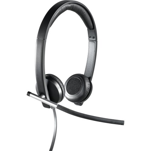Logitech H650e USB Stereo Headset with Noise Cancelling Microphone - Wired Over-Ear Headphones for PC, Laptop, Office, Gaming & Online Meetings - 50Hz-10kHz Frequency Response
