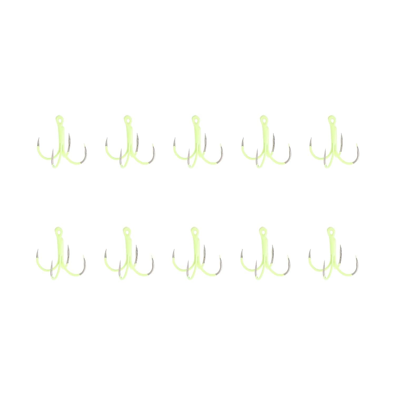 Ubersweet® Stainless Steel Luminous Four Claw Fishing Hook - Portable, Durable & High Efficiency for Freshwater, Saltwater & Ice Fishing | Perfect for Night Fishing, Kayak Angling & Outdoor Adventures (Small Size)