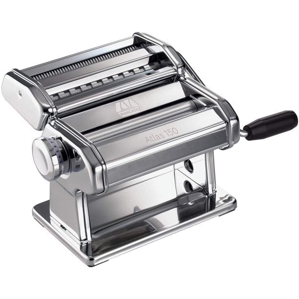 Marcato Atlas 150 Pasta Maker Machine - Premium Stainless Steel Pasta Roller for Homemade Noodles, Lasagna & Ravioli | Perfect for Italian Cooking, Restaurant Quality Pasta at Home