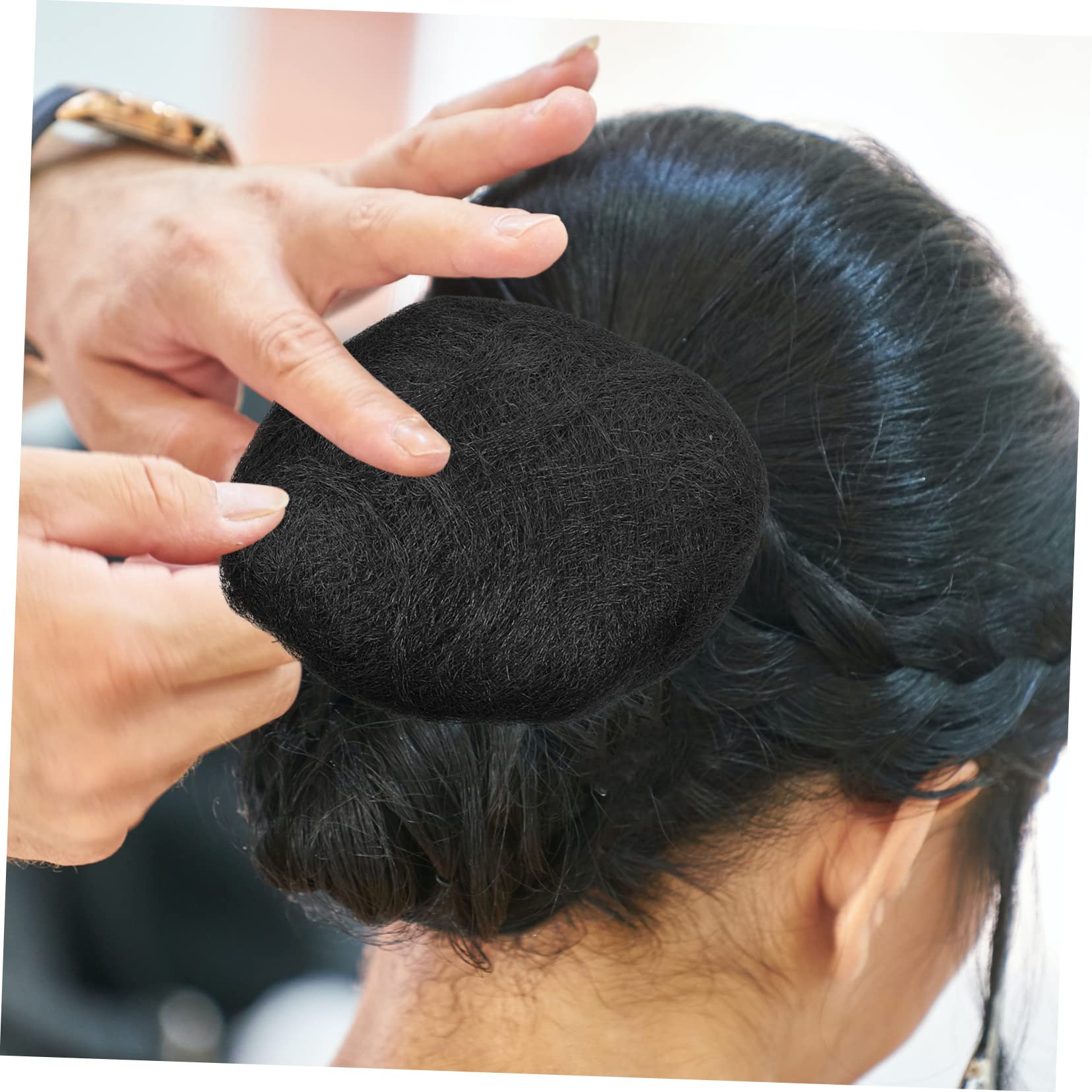 FRCOLOR 2 Pack Hair Bun Extensions for Women & Girls - Soft & Natural Hair Padding for Updos, Chignons & Ponytails - Perfect for Weddings, Parties & Everyday Hairstyles