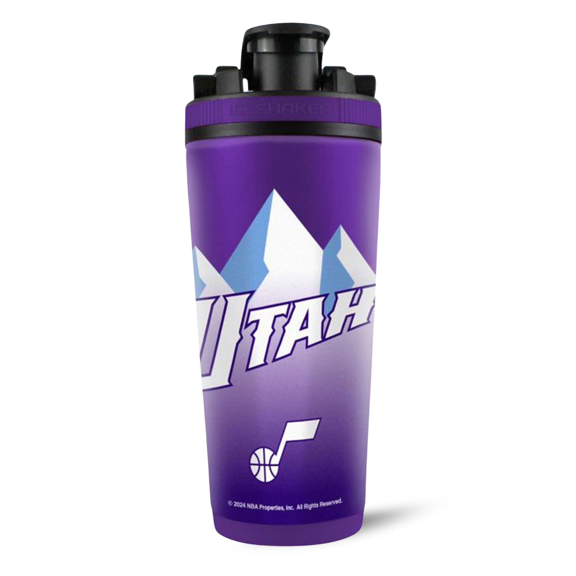 Utah Jazz City Edition 4D Ice Shaker - NBA Team Insulated Water Bottle for Gym, Workout & Sports - Keep Drinks Cold for Hours - Perfect for Basketball Fans & Athletes