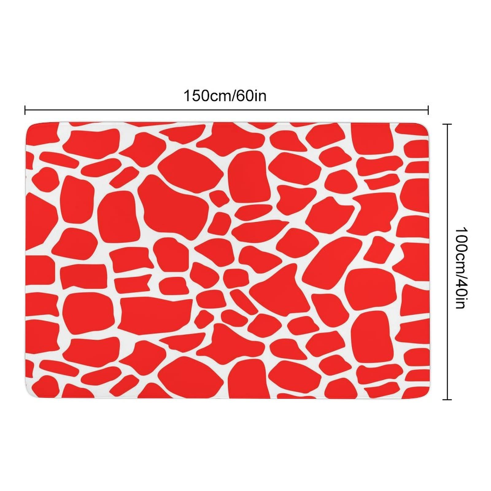 Soft Giraffe Print Non-Slip Area Rug - 5x6.5ft Foldable Kids Room Carpet for Nursery, Playroom & Dorm Decor - Animal Texture Floor Mat for Bedroom, Living Room & Dining Area - Perfect for Playtime & Cozy Spaces