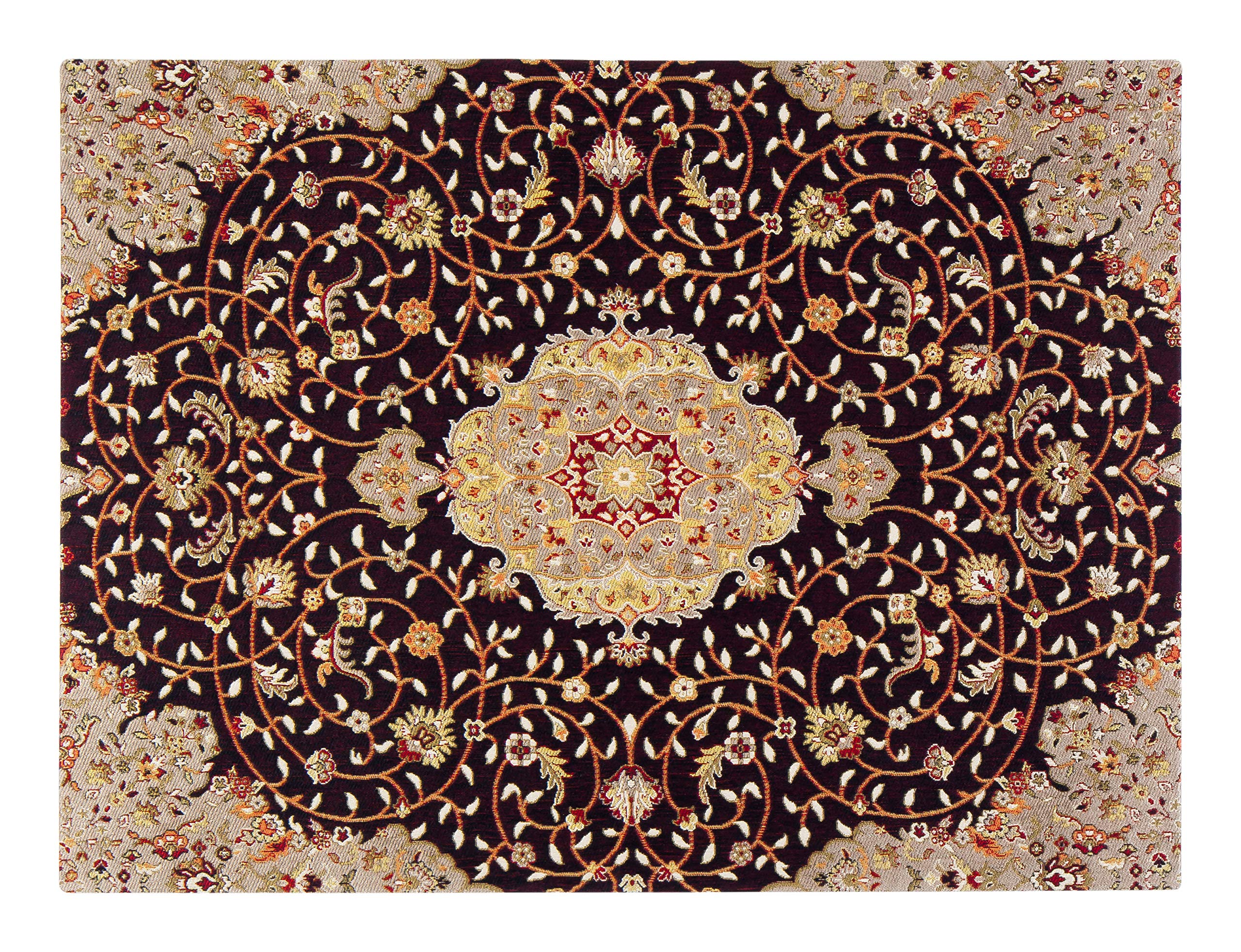 Premium Anti-Slip Office Chair Mat - Jacquard Woven Rug'd Chairmat for Hard Floors & Low Pile Carpets, 36