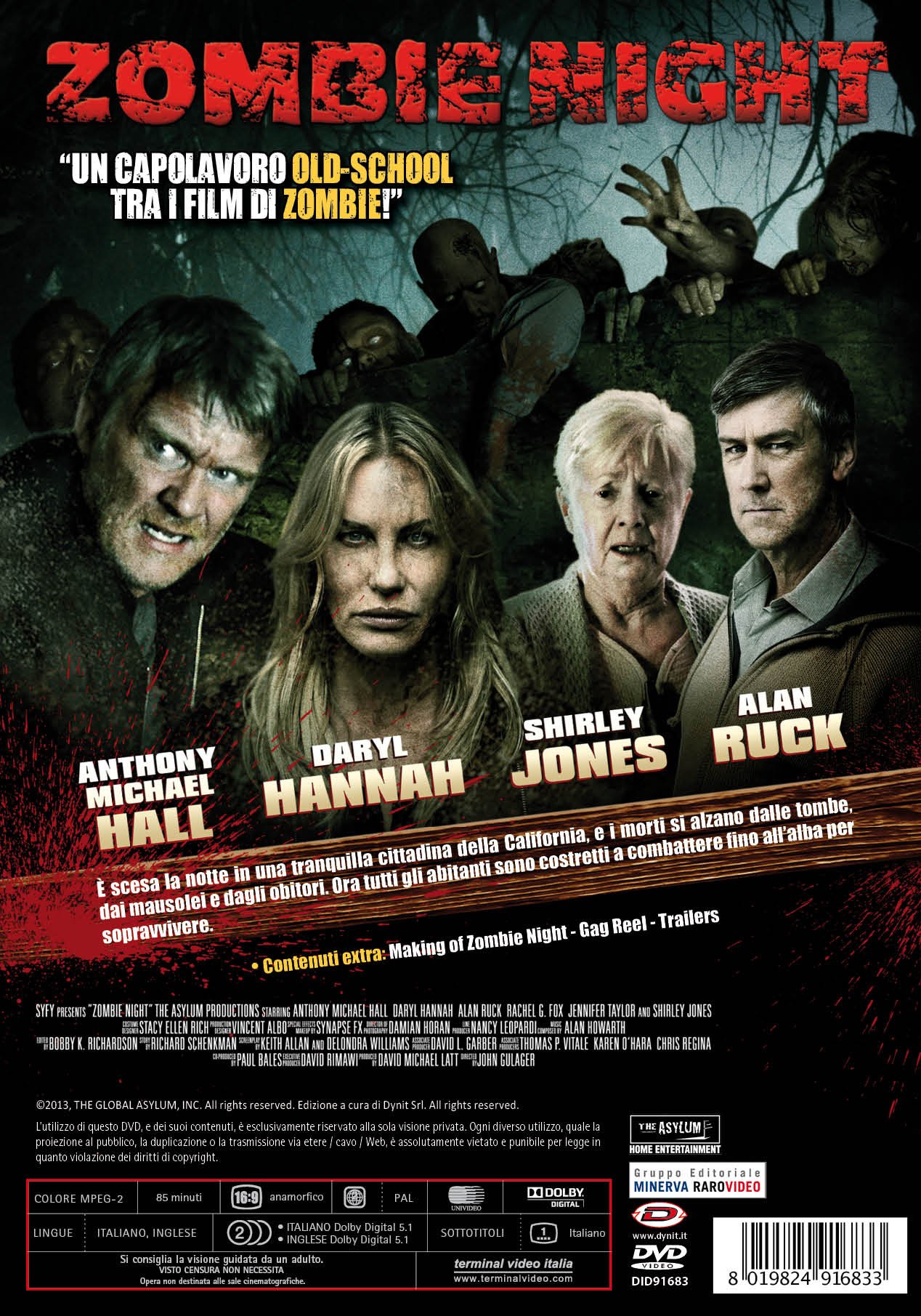 Zombie Night DVD – Italian Import Horror Movie | Scary Film for Halloween Parties & Movie Nights