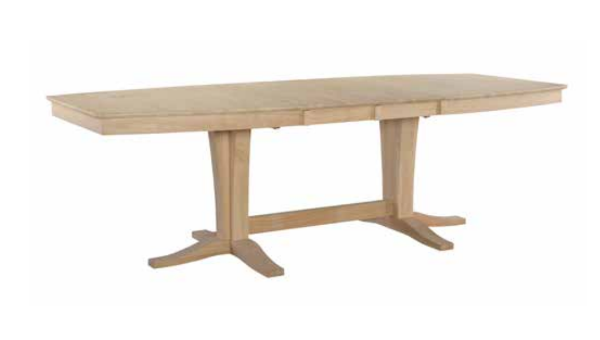 Milano Trestle Table - Modern Farmhouse Dining Table with Extendable Leaves | Perfect for Family Gatherings & Dinner Parties