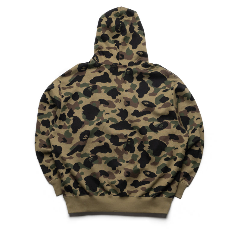 BAPE 1st Camo Jacquard Relaxed Fit Hoodie for Men - Green Streetwear | Casual Wear & Urban Fashion