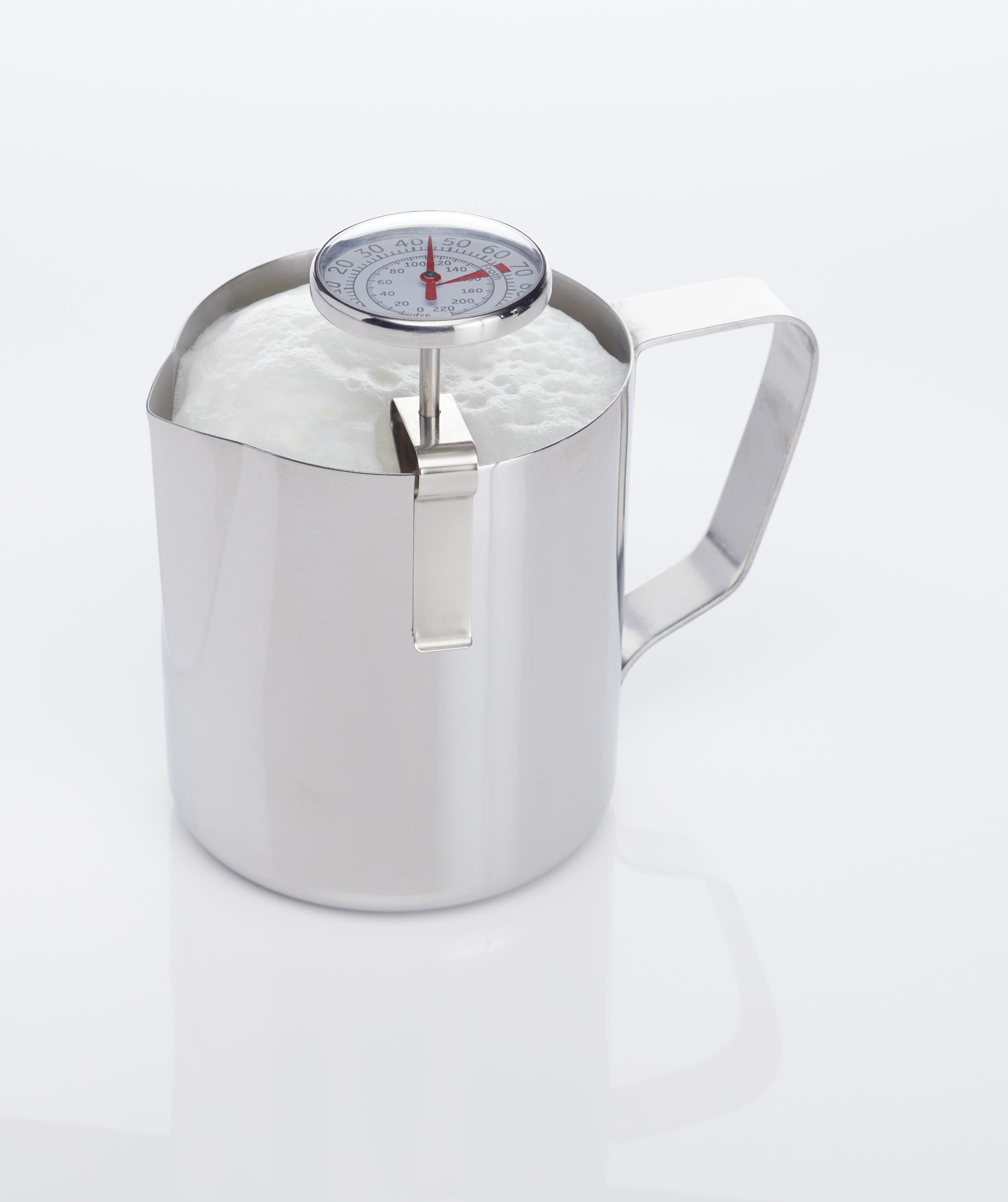 KitchenCraft Stainless Steel Milk Thermometer - Digital Cooking Thermometer for Coffee, Tea & Baking - Perfect for Home Chefs & Baristas