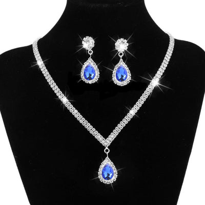 Elegant Bridal Jewelry Set for Wedding - Necklace, Earrings & Bracelet - Perfect for Brides, Bridesmaids & Formal Occasions