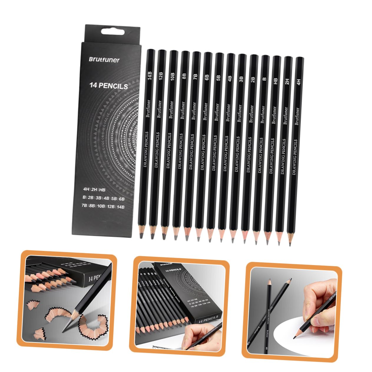 VILLCASE 28 Pcs Sketch Pencils Set - Professional Graphite Drawing Pencils for Artists, Sketching, Shading & Art Projects - Perfect for Beginners & Professionals - Ideal for Sketching, Portraits & Detailed Artwork