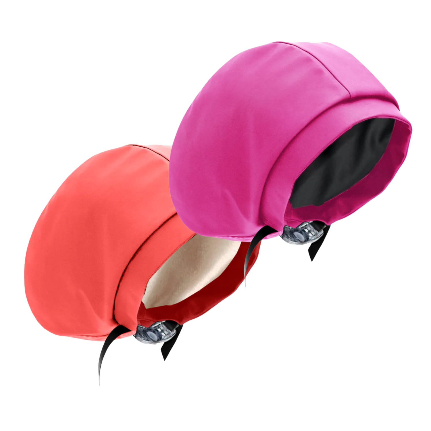 Hairbrella Satin Lined Waterproof Swim Cap - Adjustable Silicone Swimming Cap for Women & Men (2 Pack) - Perfect for Pool, Beach & Water Aerobics