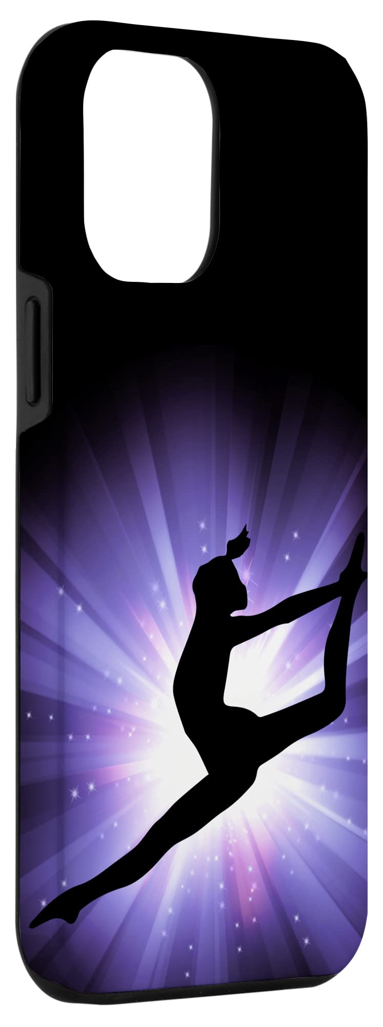 iPhone 12 Pro Max Gymnastics Silhouette Case - Artistic Gymnast Coach Trainer Design - Durable Protective Phone Cover for Sports Enthusiasts & Gymnastics Lovers - Perfect for Training, Competitions & Daily Use