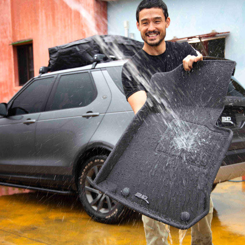 3D MAXpider ACE Kagu Rear Floormats for Jeep Wrangler JL Unlimited (2018-2025) - Black Custom Fit Car Floor Mats, All-Weather Protection & Easy Cleaning - Perfect for Off-Road Adventures & Daily Commutes